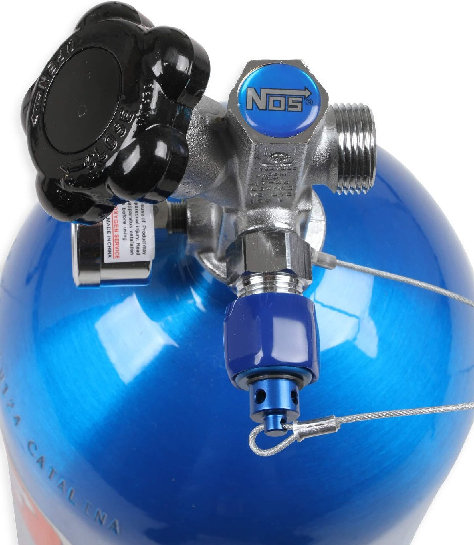 N2O BOTTLE,10LB,BLUE,GAUGE,BLOW-OFF