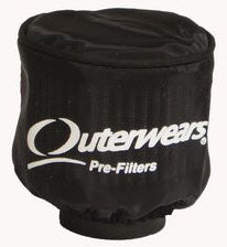 SPRINT/KART 3 1/2" X 6" FILTER COVER,BLACK