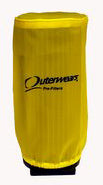 KARTING 3 1/2" X 8" FILTER COVER,YELLOW