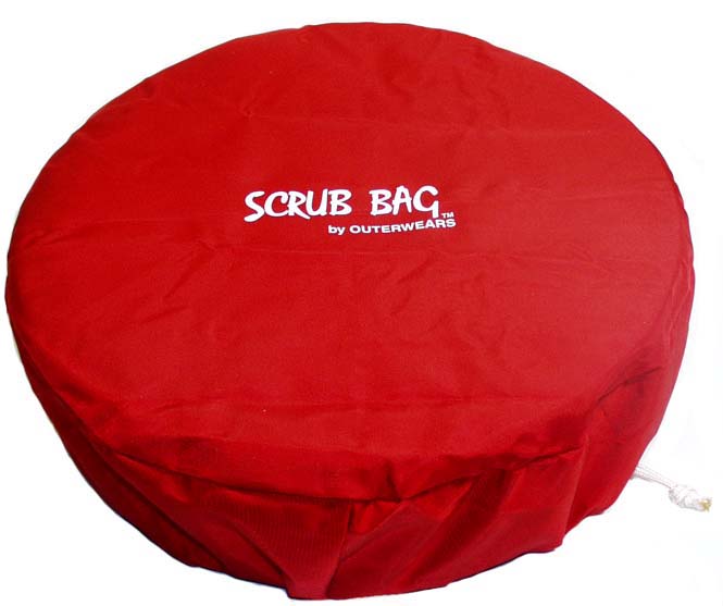 14" SCRUB BAG,RED