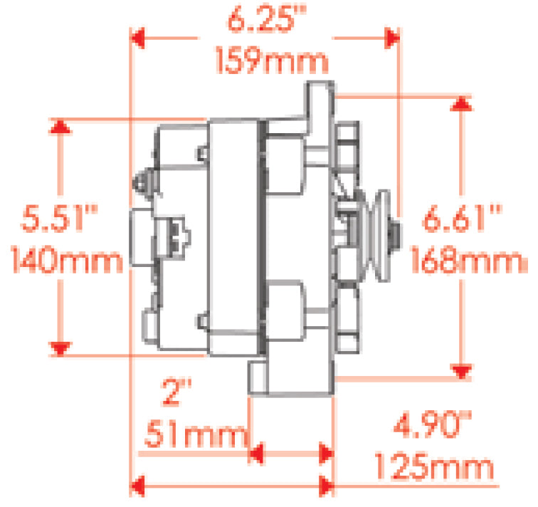 SBC,SERPENTINE CONVERSION,BLACK PULLEYS,MID MOUNT ALTERNATOR BRKT,KEYWAY PS