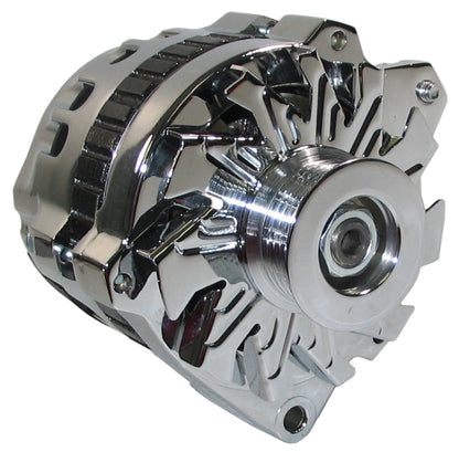 ALTERNATOR,CS130E RIGHT,105AMP,SERPENTINE,CHROME
