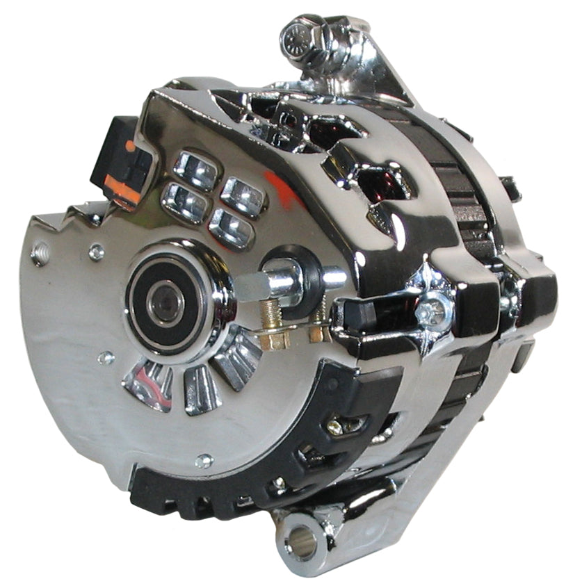 ALTERNATOR,CS121,DELCO,100A,ONE WIRE,CHROME
