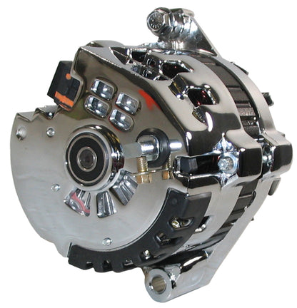 ALTERNATOR,CS121,DELCO,100A,ONE WIRE,CHROME