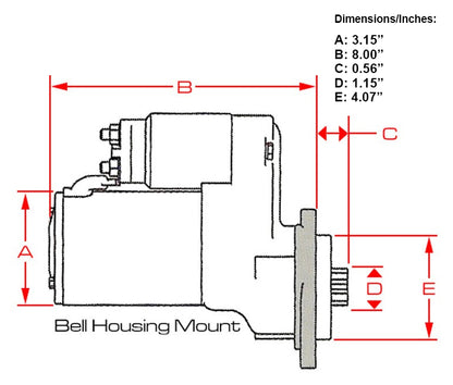 STARTER,POWERMAX PLUS,FORD Y-BLOCK,1954-1964 12V ONLY,170#
