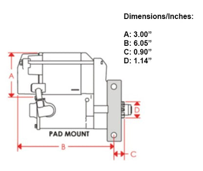 STARTER,XS INFO-CLOCK,PONTIAC,OLDS 65-81 V8