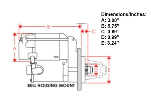 STARTER,XS INFO-CLOCK,AMC/JEEP V8,L6