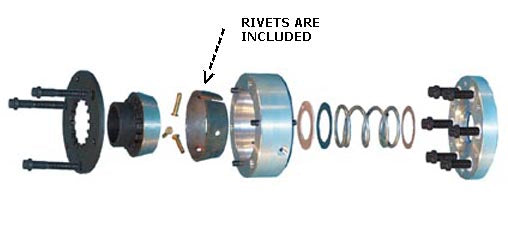 REPLACEMENT LINING W/RIVETS, FOR COUPLER