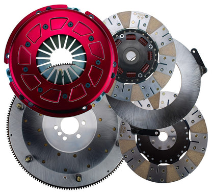 PRO STREET CLUTCH SET,GM LS 6-BOLT,10.5",900 SERIES,1 1/8"-26 SPLINE,STEEL FLY