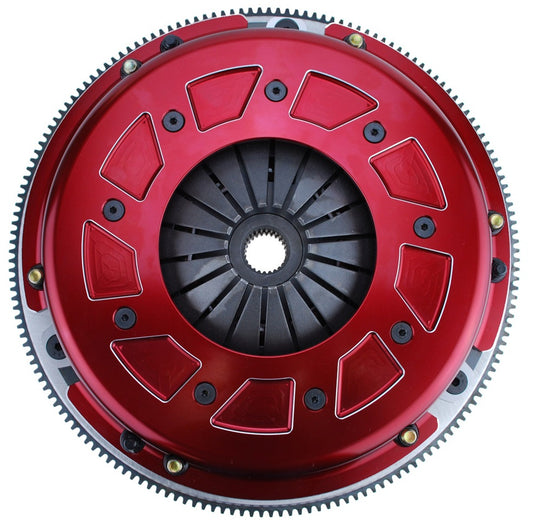 PRO STREET CLUTCH SET,GM LS 6-BOLT,10.5",300 SERIES,1 1/8"-26 SPLINE,STEEL FLY
