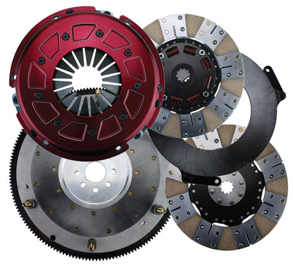 PRO STREET CLUTCH SET,FORD 8-BOLT,10.5",900 SERIES,1 1/16"-10,164T ALUMINUM FLYW