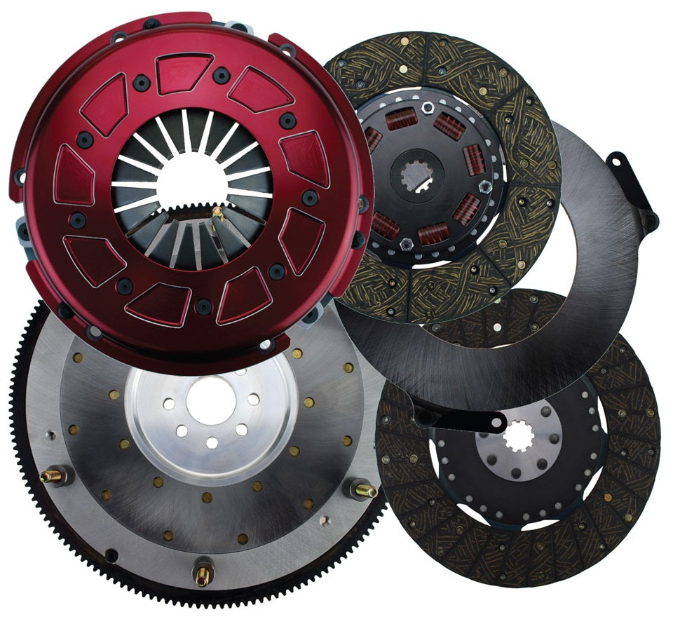 PRO STREET CLUTCH SET,FORD 8-BOLT,10.5",300 SERIES,1 1/8"-26,164T STEEL FLYWHEE