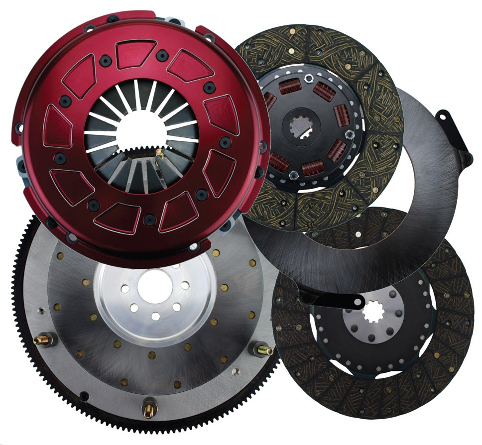 PRO STREET CLUTCH SET,FORD 8-BOLT,10.5",300 SERIES,1 1/8"-26,164T ALUMINUM FLYW