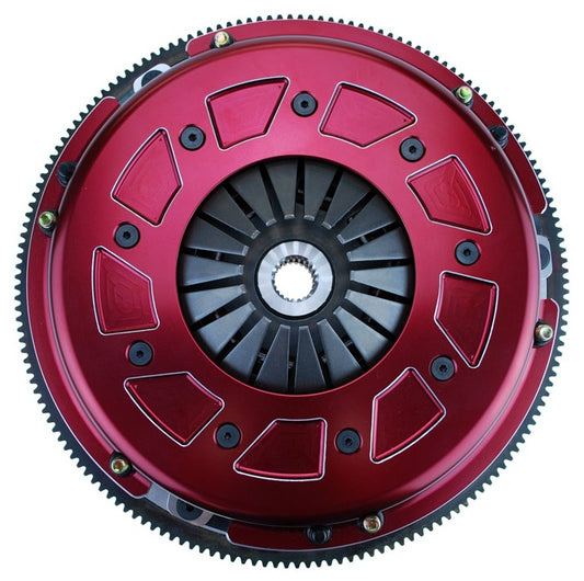 PRO STREET CLUTCH SET,FORD 8-BOLT,10.5",300 SERIES,1"-23,164T ALUMINUM FLYWHEEL