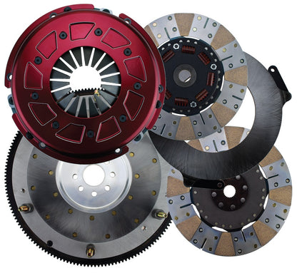 PRO STREET CLUTCH SET,FORD 8-BOLT,10.5",900 SERIES,1"-23,164T ALUMINUM FLYWHEEL