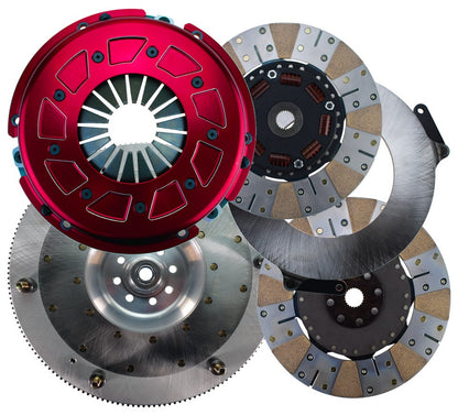 PRO STREET CLUTCH SET,FORD 8-BOLT,18-19 MUSTANG,10.5",900 SERIES,1"-23,164T ALUM
