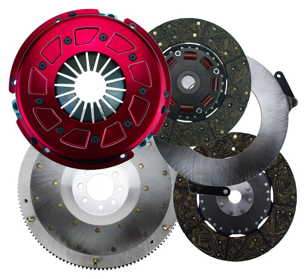 PRO STREET CLUTCH SET,DODGE CHALLENGER,10.5",300 SERIES,1 1/8"-26,ALUM FLYWHEEL