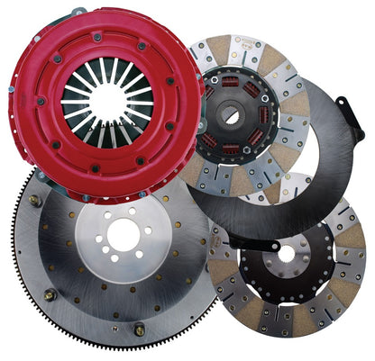 FORCE CLUTCH SET,GM LS 6-BOLT,10 1/2",900 SERIES,1 1/8"-26 SPLINE,STEEL FLY