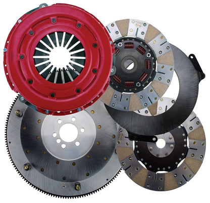 FORCE CLUTCH SET,GM LS 6-BOLT,10 1/2",900 SERIES,1 1/8"-26 SPLINE,ALUM. FLY