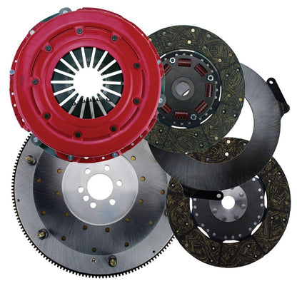 FORCE CLUTCH SET,GM LS 6-BOLT,10 1/2",300 SERIES,1 1/8"-26 SPLINE,STEEL FLY