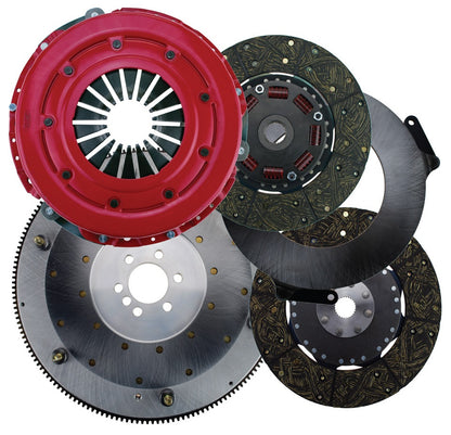 FORCE CLUTCH SET,GM LS 6-BOLT,10 1/2",300 SERIES,1 1/8"-26 SPLINE,ALUM. FLY