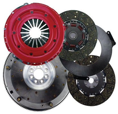 FORCE CLUTCH SET,GM LS 8-BOLT,10 1/2",300 SERIES,1 1/8"-26 SPLINE,ALUM. FLY