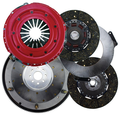 FORCE CLUTCH SET,FORD 8-BOLT,10.5",300 SERIES,1"-23,164T ALUMINUM FLYWHEEL