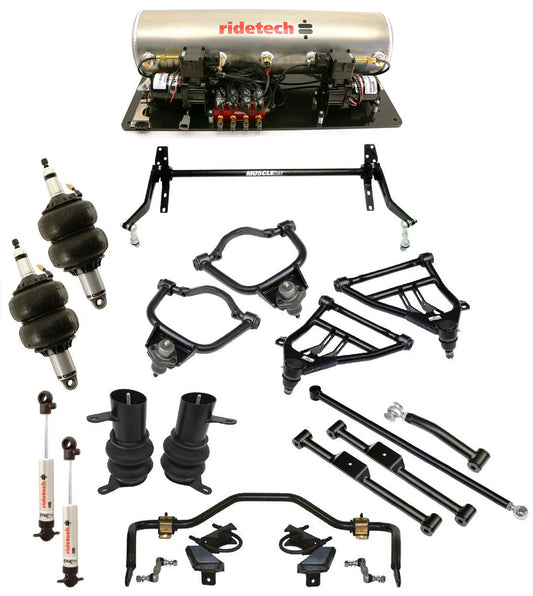 AIR RIDE SUSPENSION SYSTEM,ARMS,BARS,W/ COMPRESSOR,59-64 FULL SIZE CHEVY
