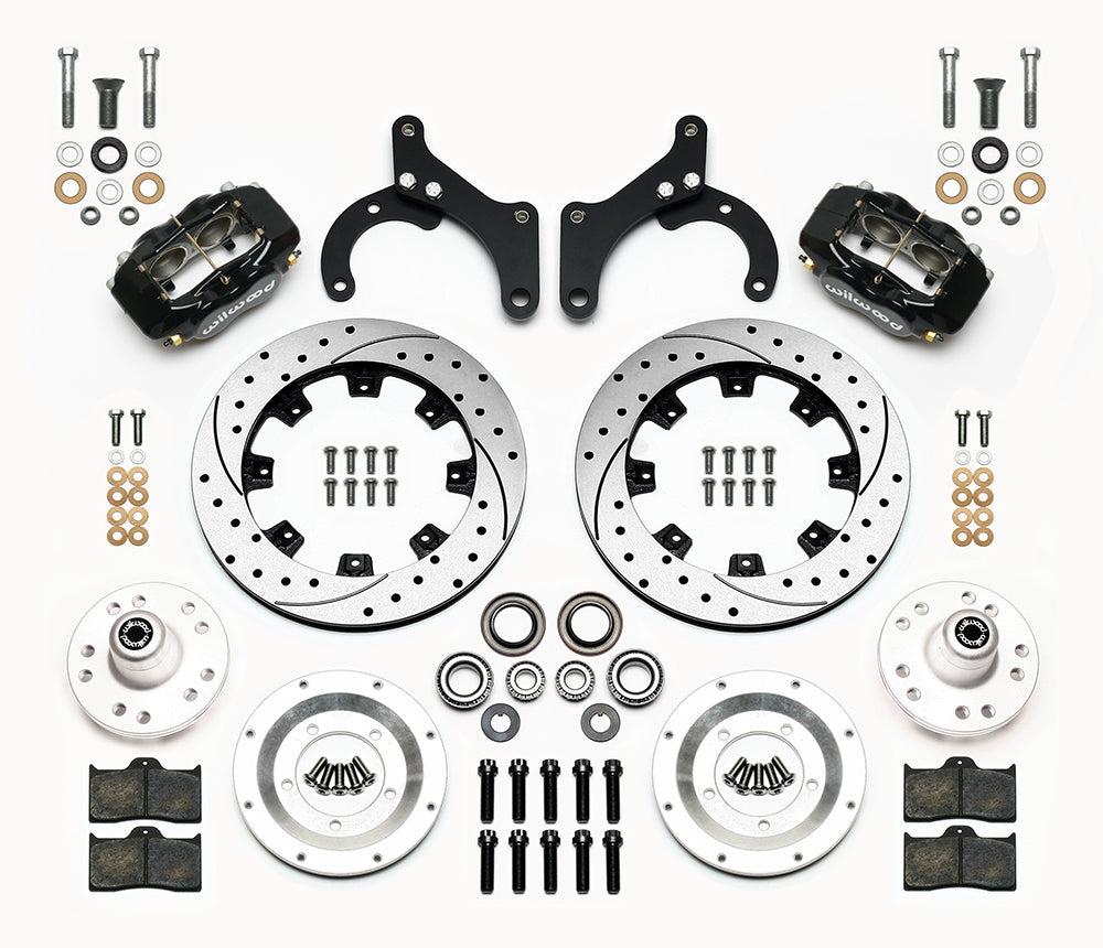 AIR RIDE & STRONGARM SYSTEM,CURRIE REAR END,WILWOOD 12" DRILLED BRAKES,BLK,59-64