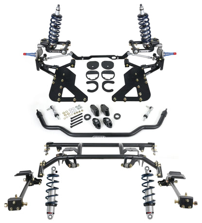 COILOVER & 4-LINK SYSTEM,CONTROL ARMS,62-67 CHEVY II,PIN SPINDLE