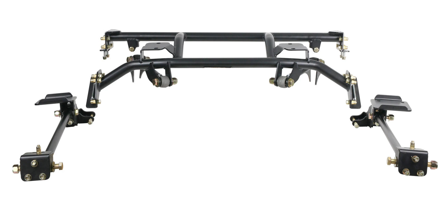 COILOVER & 4-LINK SYSTEM,CONTROL ARMS,62-67 CHEVY II,HUB SPINDLE
