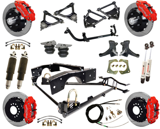 AIR RIDE SUSPENSION,WILWOOD 13" BRAKES,RED,71-72 C10