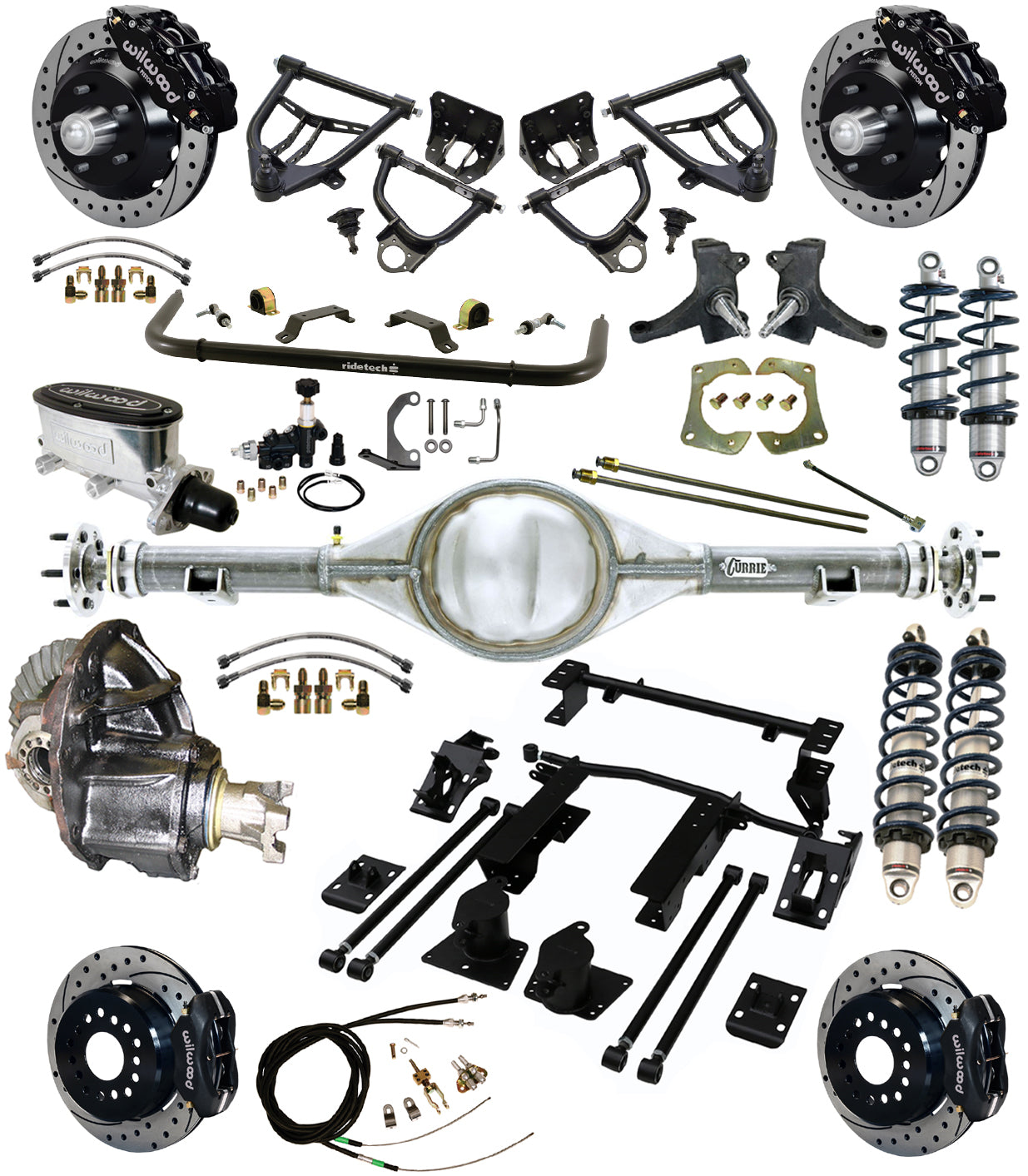 COILOVER,ARMS,CURRIE REAR,WILWOOD 13/12",DRILLED