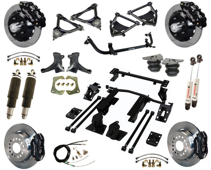 AIR RIDE SUSPENSION,WILWOOD 13/12" BRAKES,BLACK,73-87 C10