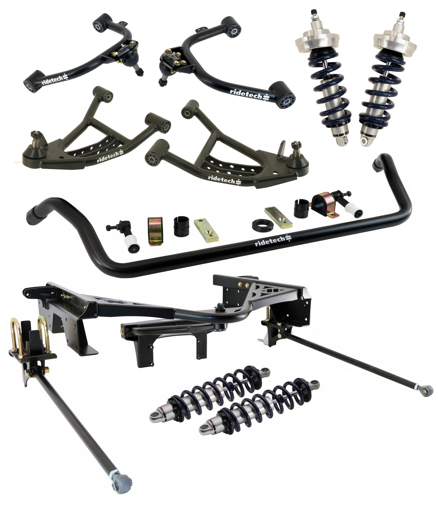 COILOVER SYSTEM,WILWOOD 12" BRAKES,BLACK,88-98 C1500 TRUCK
