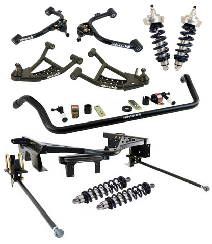 COILOVER SYSTEM,WILWOOD 12" BRAKES,BLACK,88-98 C1500 TRUCK