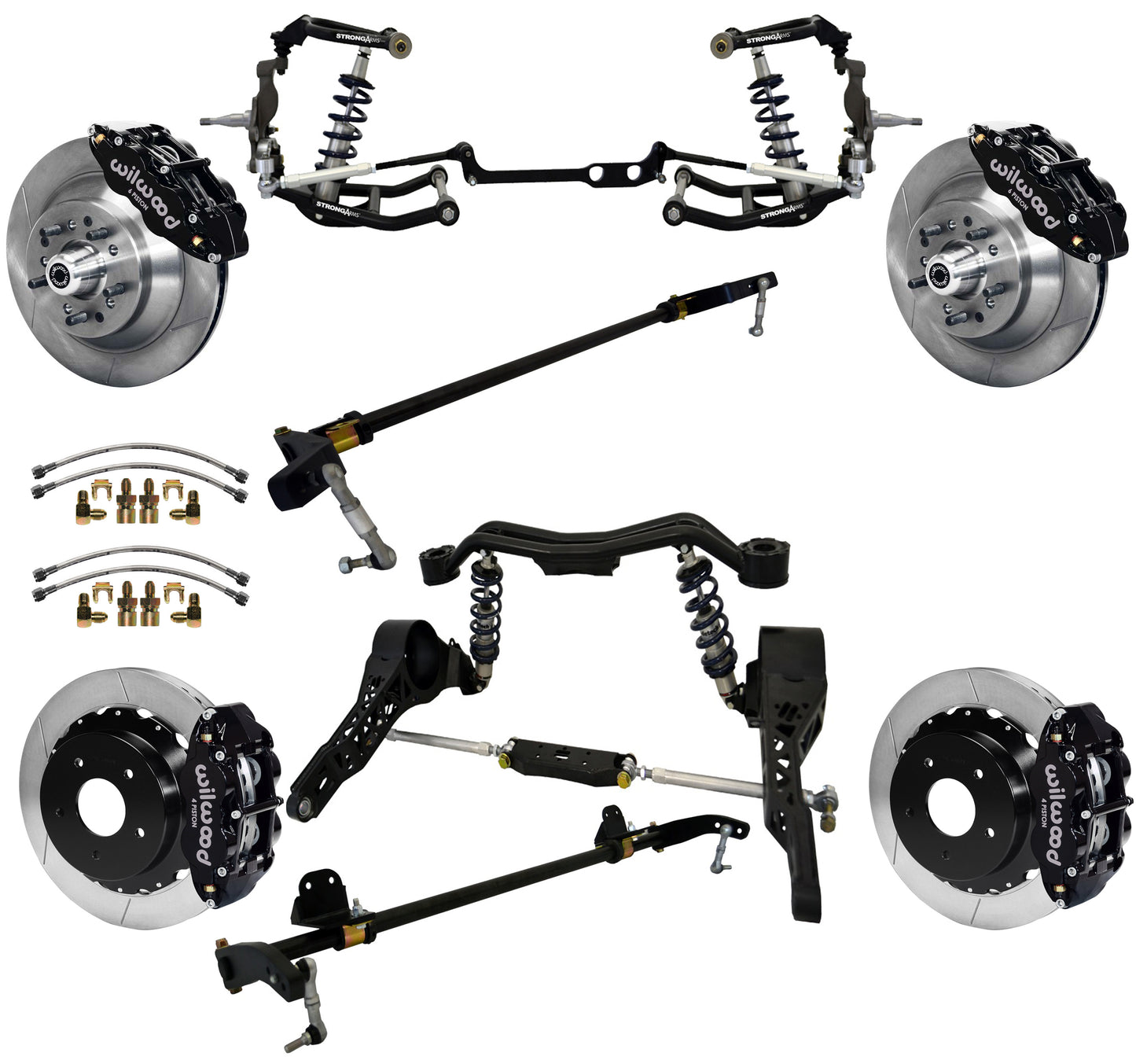 COILOVER SYSTEM W/REAR BAR,WILWOOD 13" BRAKE