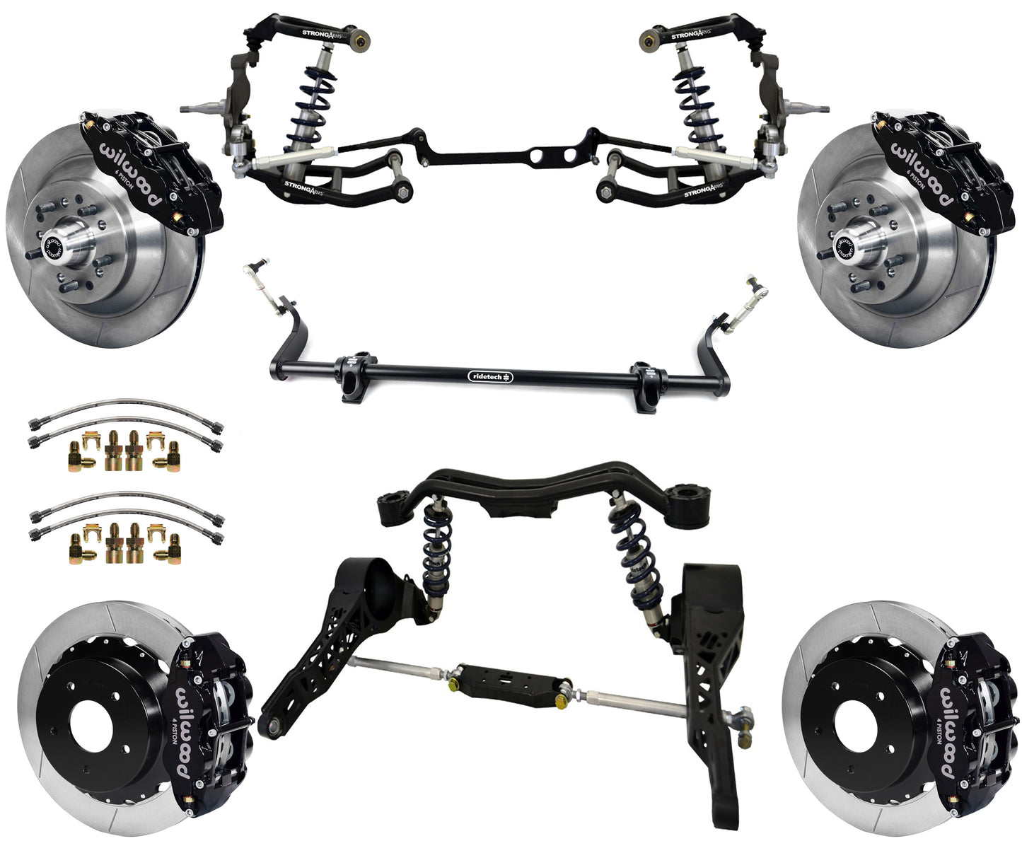 COILOVER SYSTEM,WILWOOD 13" BRAKES,65-79 CORVETTE