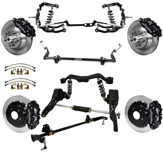 COILOVER SYSTEM W/REAR BAR,WILWOOD 13" BRAKE,65-79 CORVETTE