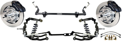 FRONT COILOVER,STEERING,WILWOOD 12",BLK,63-82 CORVETTE