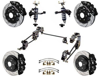 COILOVER SYSTEM,WILWOOD 14" DRILLED,BLACK,07-16 GM 1500,CAST ARMS,6 LUG