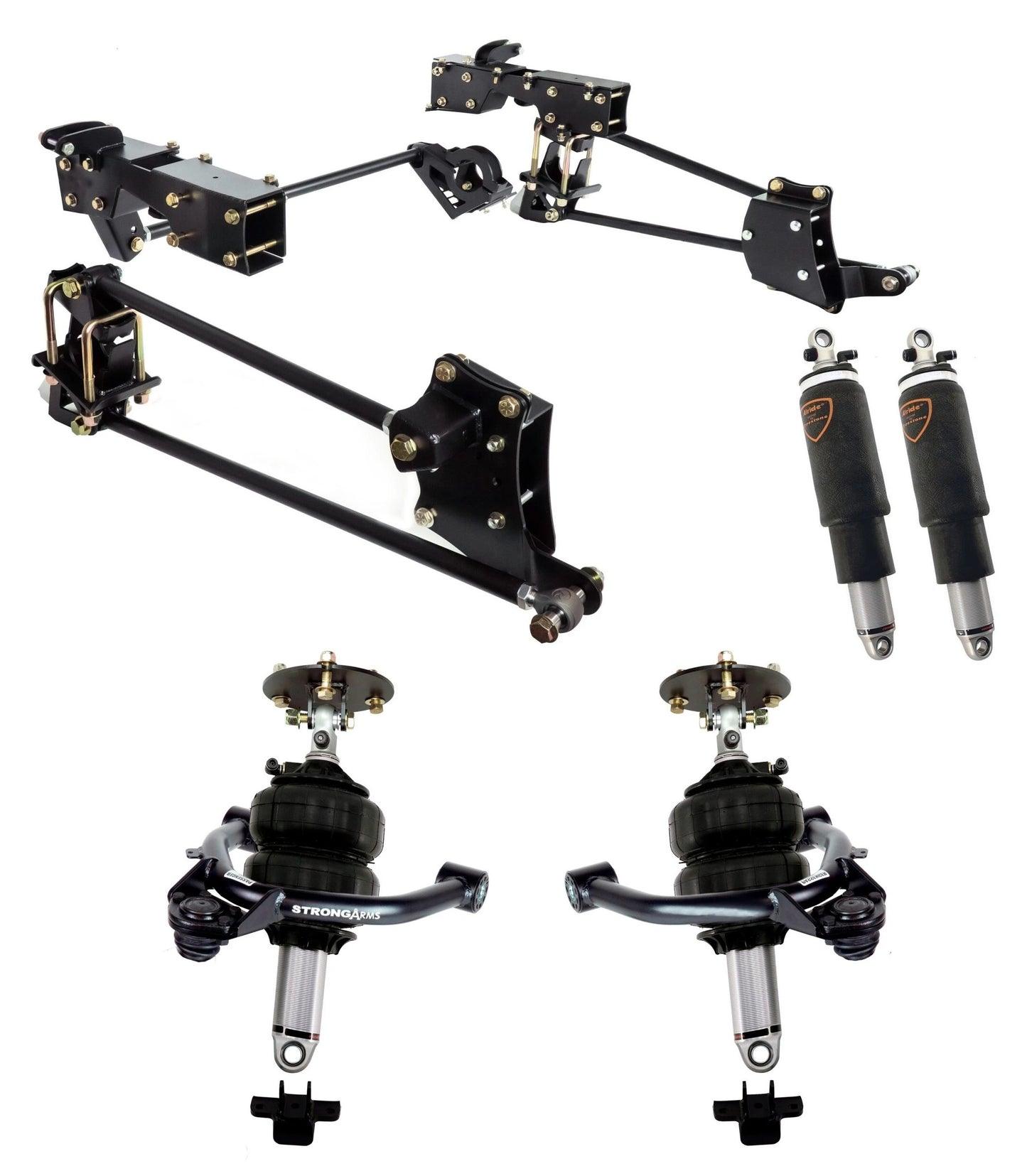 AIR SUSPENSION SYSTEM,14-18 CHEVY GMC 1500 W/ OE STAMPED STEEL/ALUMINUM ARMS