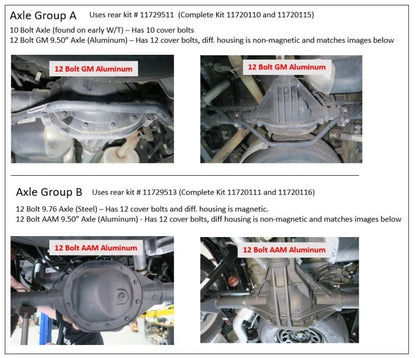 LOWERING SYSTEM,FRONT & REAR,19-26 GM 1500,4WD,AXLE GROUP B