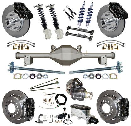 COILOVER SYSTEM,CURRIE REAR,WILWOOD BRAKES,11" BLACK,90-93 FORD MUSTANG