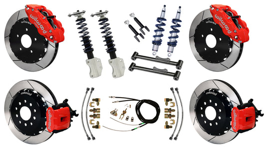 COILOVER SYSTEM,CURRIE REAR,WILWOOD BRAKES,13" RED,94-04 FORD MUSTANG