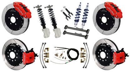 COILOVER SYSTEM,CURRIE REAR,WILWOOD BRAKES,14/13" RED,94-04 FORD MUSTANG