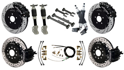 AIR RIDE SYSTEM,CURRIE REAR,WILWOOD BRAKES,14/13" DRILL,94-04 FORD MUSTANG
