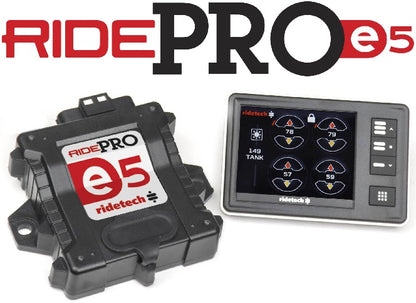 RIDEPRO E5 AIR RIDE CONTROL SYSTEM,3 GALLON SINGLE COMP,1/4" VALVES