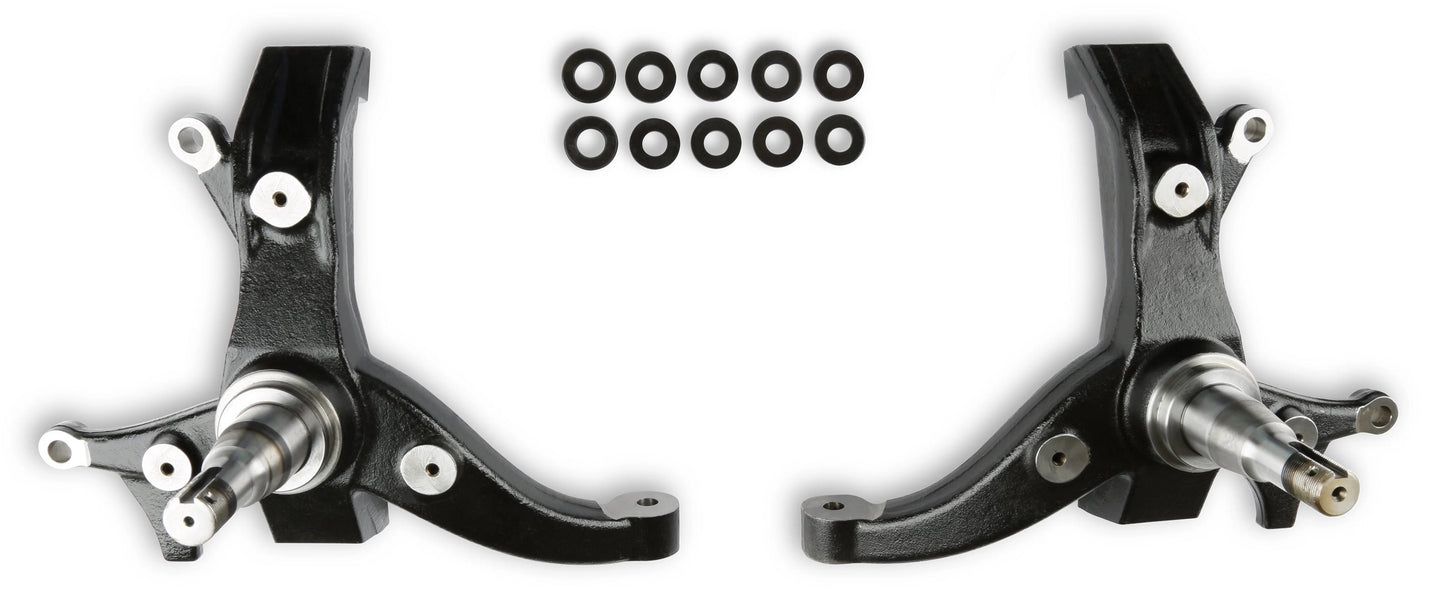 FRONT SPINDLES,1-2" DROP,JL8 BRAKES,STREET,RALLY,ROAD RACE,70-81 CAMARO