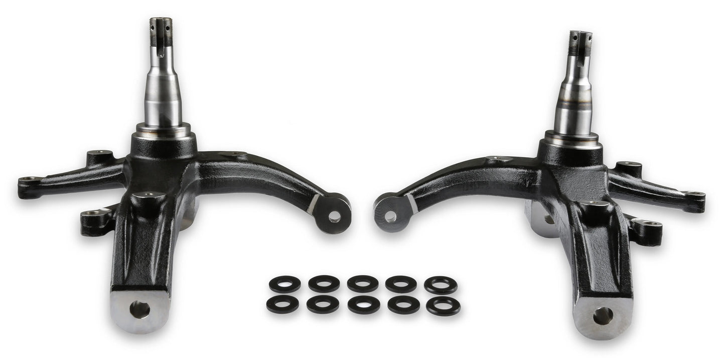 FRONT SPINDLES,1-2" DROP,JL8 BRAKES,STREET,RALLY,ROAD RACE,70-81 CAMARO